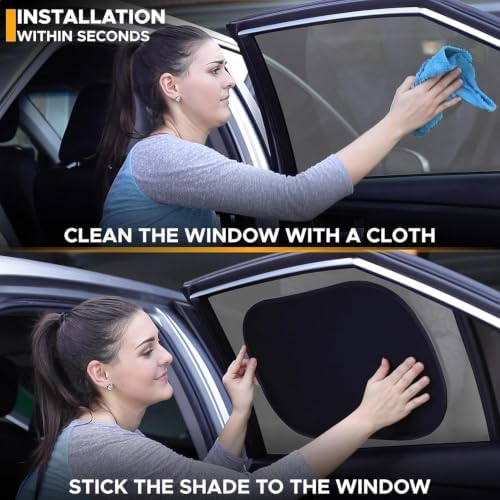 EcoNour Car Window Shades for Baby | Protects Baby from Sun & Heat - Image 6
