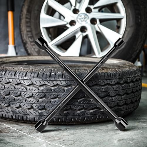 CARTMAN 14 Inch Heavy Duty 4 Way Universal Cross Lug Wrench Tire Iron - Image 6