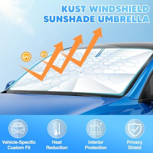 KUST Windshield Sun Shade Umbrella - Image 2