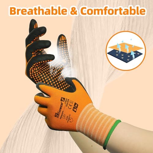 Schwer 12 Pairs Safety Work Gloves - Image 4