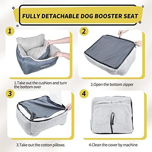 BurgeonNest Dog Car Seat for Small Dogs & Cats Under 25 lbs - Image 3