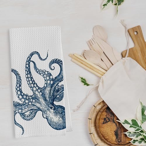 Coastal Octopus Bathroom Decor Set - Image 2