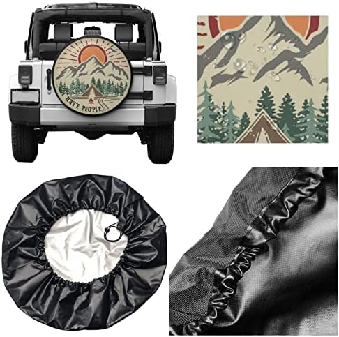 I Hate People Spare Tire Cover Weatherproof Wheel Protectors Universal Fit - Image 6