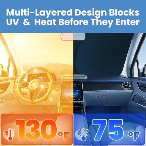 Magnelex Windshield Sun Shade for Buick Enclave 2010-2017, Foldable Car Window - Image 3