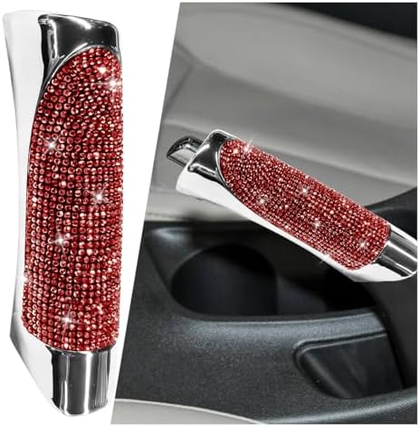 Bling Car Handbrake Cover, ABS Rhinestone Automotive Brake Levers Anti-Scratch by Unknown