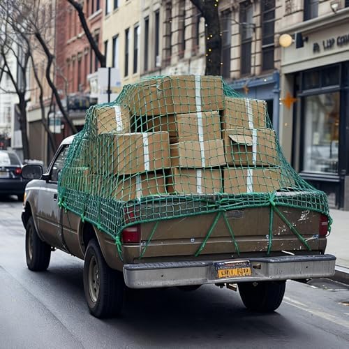 SATINIOR 24 x 12 ft Heavy Duty Cargo Net Truck Bed Network Cover - Image 6