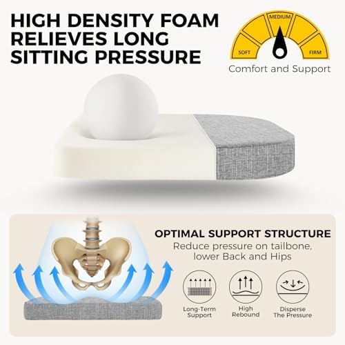 downluxe Indoor Chair Cushions for Dining Chairs, Soft and Comfortable Textured - Image 5