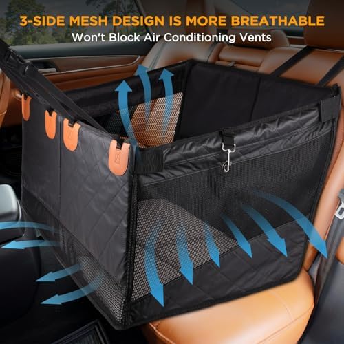BONTHEE Back Seat Extender for Dogs, Hard Bottom Dog Car Seat Cover for Back - Image 4