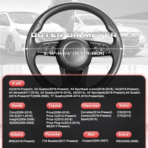 SEG Direct Car Steering Wheel Cover - Image 5