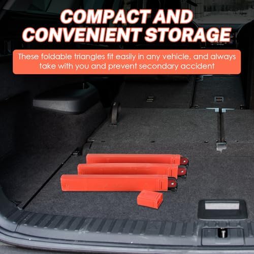 NATGAI 3 Pack Emergency Warning Triangles Kit - Image 5