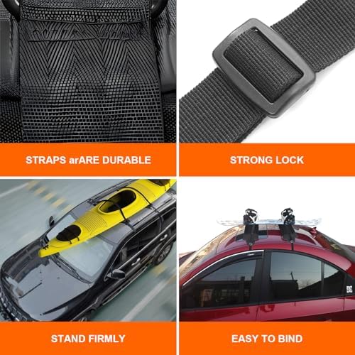 OceanCross Universal Soft Roof Rack, Cargo Rack, Roof Rack Cushion System - Image 5