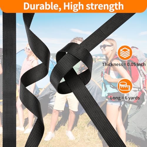 BEYOURD 3/4" Buckles and Straps Set: 6 Yards of Thick Nylon Webbing, 12 - Image 4