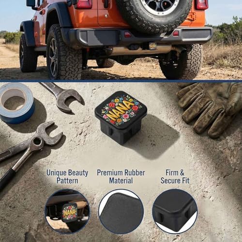 2" Trailer Hitch Cover Rubber Receiver Tube Cap Trailer Hitch Covers - Image 3