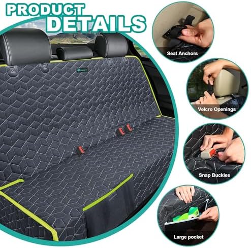 Dog Car Seat Covers for Ford f150/Ram1500/Nissan Frontier/Toyota Tacoma/GMC - Image 6