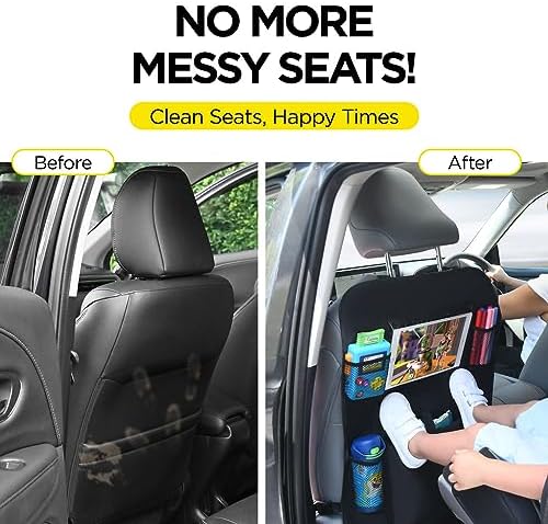 lebogner Back Seat Cover for Kids + 6 Pocket Storage Organizer, 2 Pack X-Large - Image 5