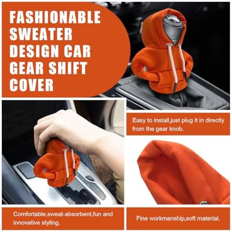 JOYCOURT Car Gear Shift Hoodie Auto Shifter Knob Cover - Image 4
