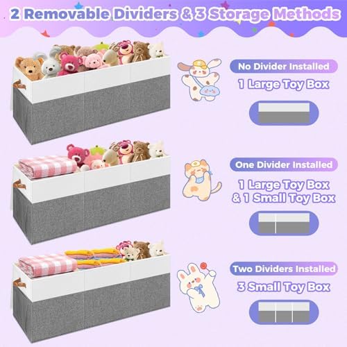 Extra Large Toy Box, Collapsible Toy Storage Chest - Image 7