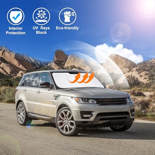 Windshield Sun Shade for 2013-2021 Land Rover Range Rover - Image 5