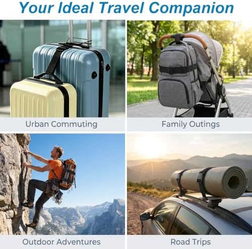 4 Pack Luggage Straps for Suitcases, Sturdy Suitcase Connector Strap - Image 6