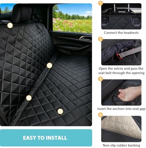 XL Dog Car Seat Cover for Back Seat - Image 5