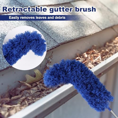 Gutter Cleaning Tool from Ground, Adjustable Telescopic Extendable Long Pole - Image 7