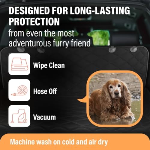 Active Pets Cargo Liner for Dogs, Durable Non Slip Vehicle Seat Cover, Protects - Image 6