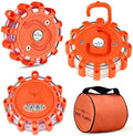 Tobfit 3 Pack LED Road Flares Emergency Lights Roadside Safety Beacon Disc by Tobfit