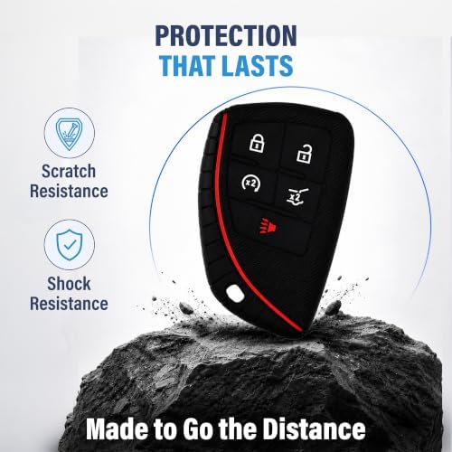 2Pc Silicone Key Fob Cover Chevy GMC 2026 2025 2024 2023 2022 - Image 2