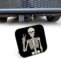 Human Skeleton Car Rear Hitch Covers Cute Rock and Roll Skeleton Skull Square by Beabes