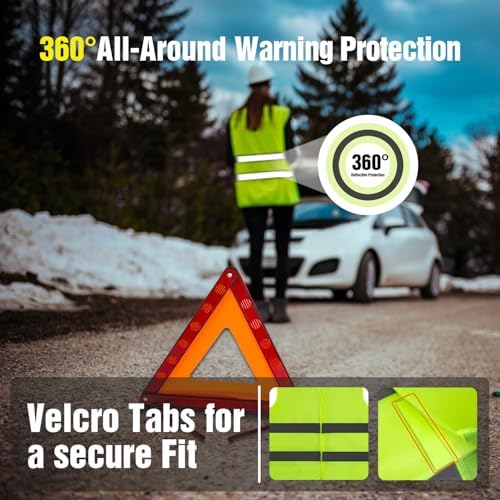 XOOL Emergency Warning Triangle Kit – Roadside Safety Kit - Image 5