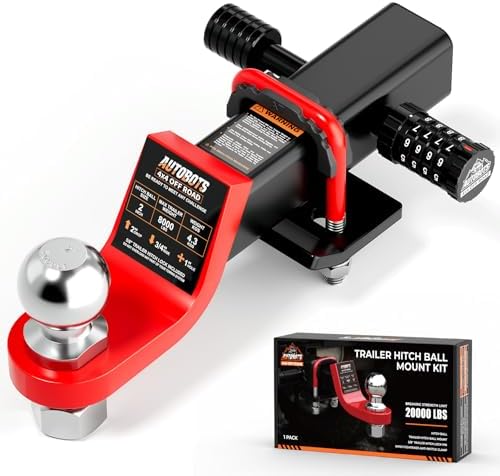 AUTOBOTS 2 Inch Trailer Hitch Ball Mount by AUTOBOTS