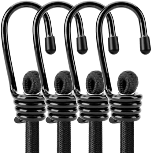 4-Piece 24 Inch Bungee Cords by HORUSDY