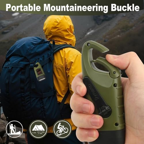 2Pcs Hand Crank Solar Powered Flashlight, Emergency Rechargeable - Image 5