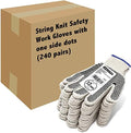 Evridwear Cotton Polyester String Knit Shell Safety Protection Work Gloves by Evridwear
