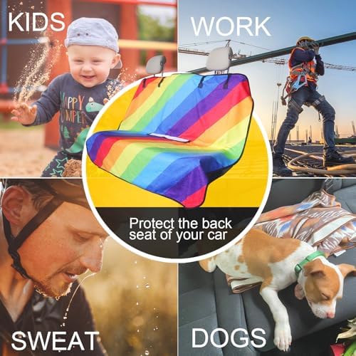 Back Seat Cover for Car Trucks Van SUV Jeep, Waterproof Rear Bench Towel Seat - Image 6