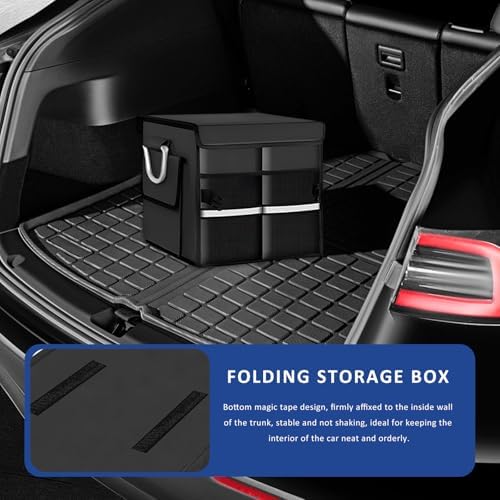 Trunk Organizer with Lid, 28L Collapsible Car Storage Organizer with Aluminum - Image 5