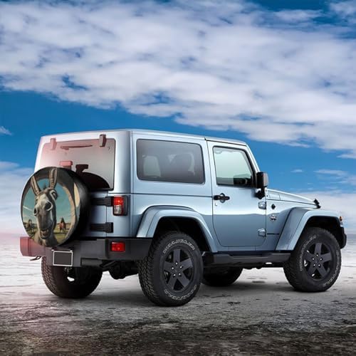 Funny Donkey Spare Tire Cover Wheel Protectors Weatherproof Sun Protection - Image 6