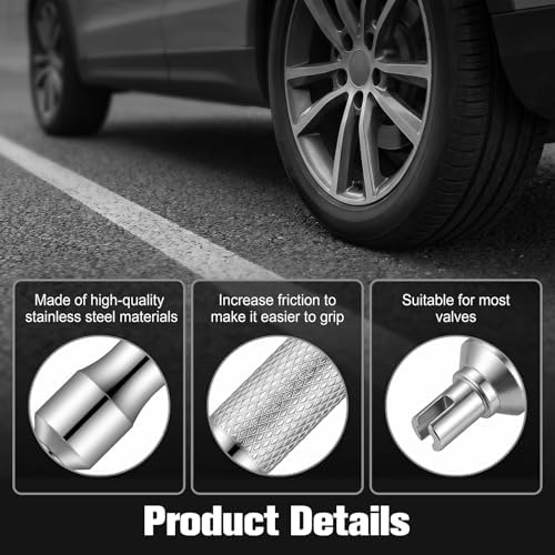 2Pcs Valve Core Removal Keychain, Portable Valve Stem Core Remover - Image 5