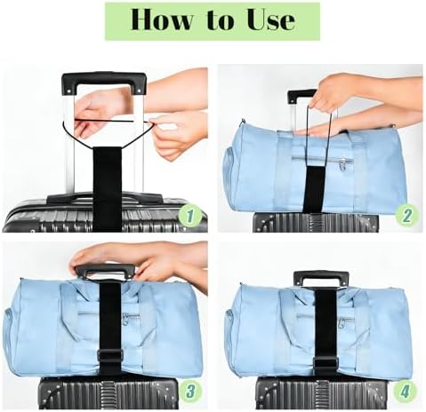 3 Pack Multi Use Strong Adjustable Luggage Connector Straps - Image 6