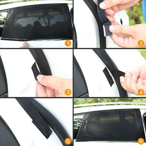 2 Pack Car Camping Window Shades Screen Mesh 27"x43" - Image 6