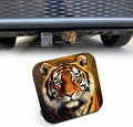 Tiger Towing Hitch Cover Wildlife Jungle Animal Brown Tiger Trailer Hitch Tube by Beabes