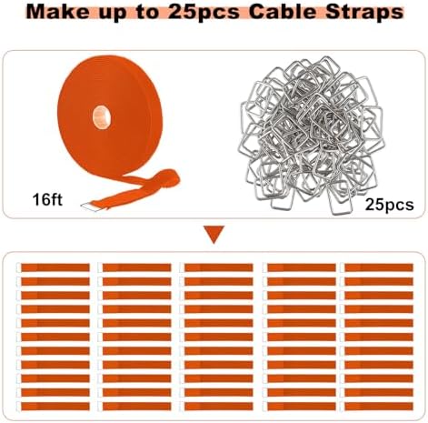 YMCRLUX 1"x16ft Hook and Loop Straps - Image 4