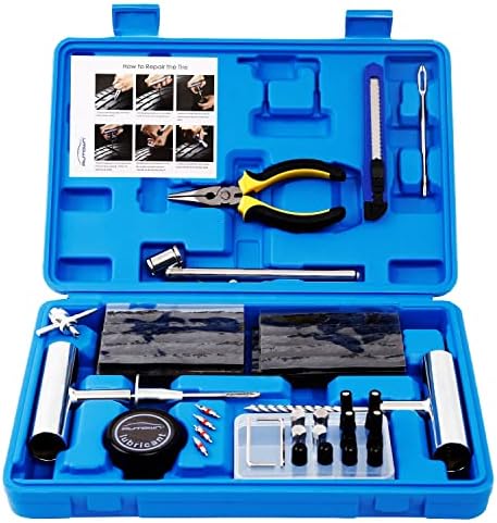 AUTOWN Flat Tire Repair Kit 68pcs, Heavy Duty Tire Plug Kit to Fix Puncture by Autown