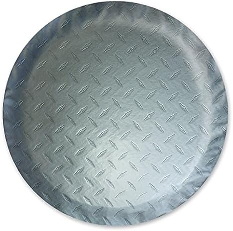 ADCO 9758 Silver Diamond Plated Steel Vinyl Spare Tire Cover L - Image 3