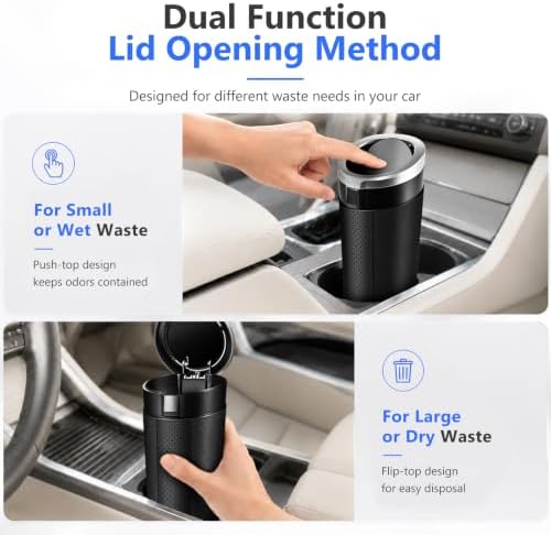 Car Trash Can with Lid, 2 Pack - Image 4
