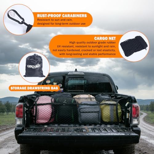 Gerguirry 2 Pack Cargo Net for Pickup Truck Bed - Image 4