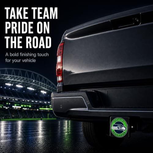 Seattle Seahawks Trailer Hitch Cover - Image 6
