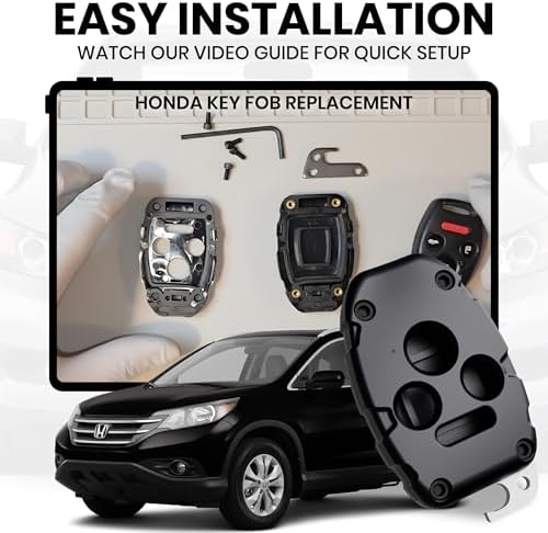 Key Fob Shell Case for Honda Accord 2003-2012, Civic EX 2006-2013, Pilot - Image 4