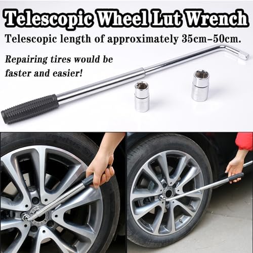 4PCS Car Wrench Set, 14-20Inch Telescoping Lug Nut Wheel Wrench - Image 3