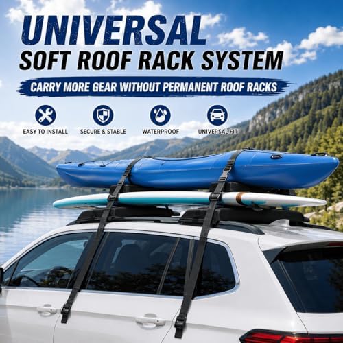 Universal Soft Roof Rack Pads for Rivian R1S Tri-Motor Max Pack AWD 2022-Present - Image 4